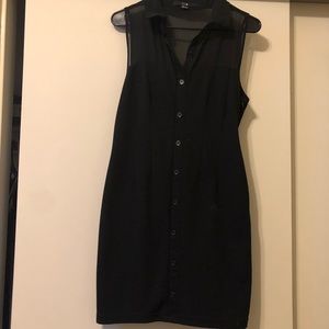 Bodycon dress with collar